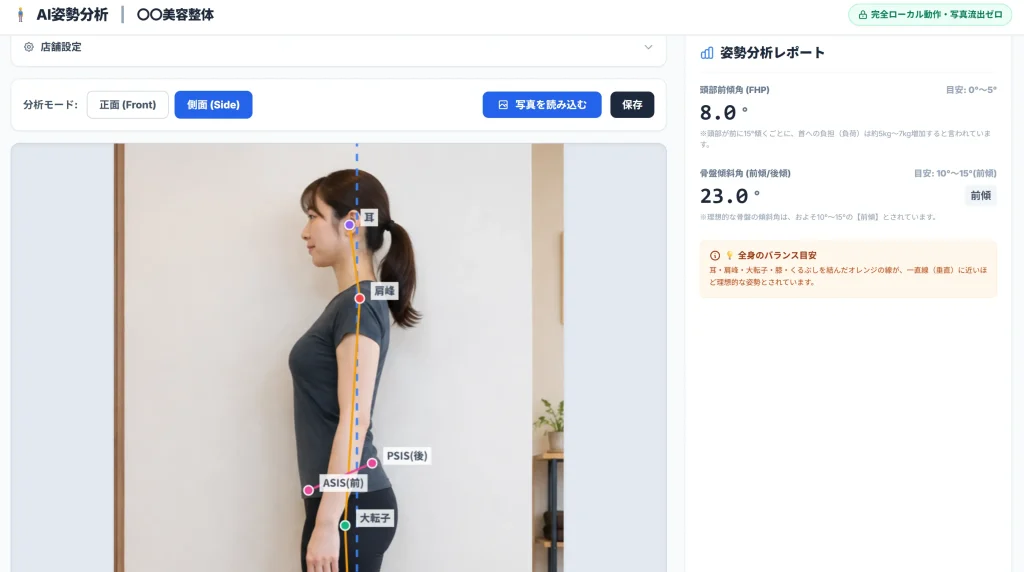 「情報漏洩ゼロ」の安全性のあるツール画面