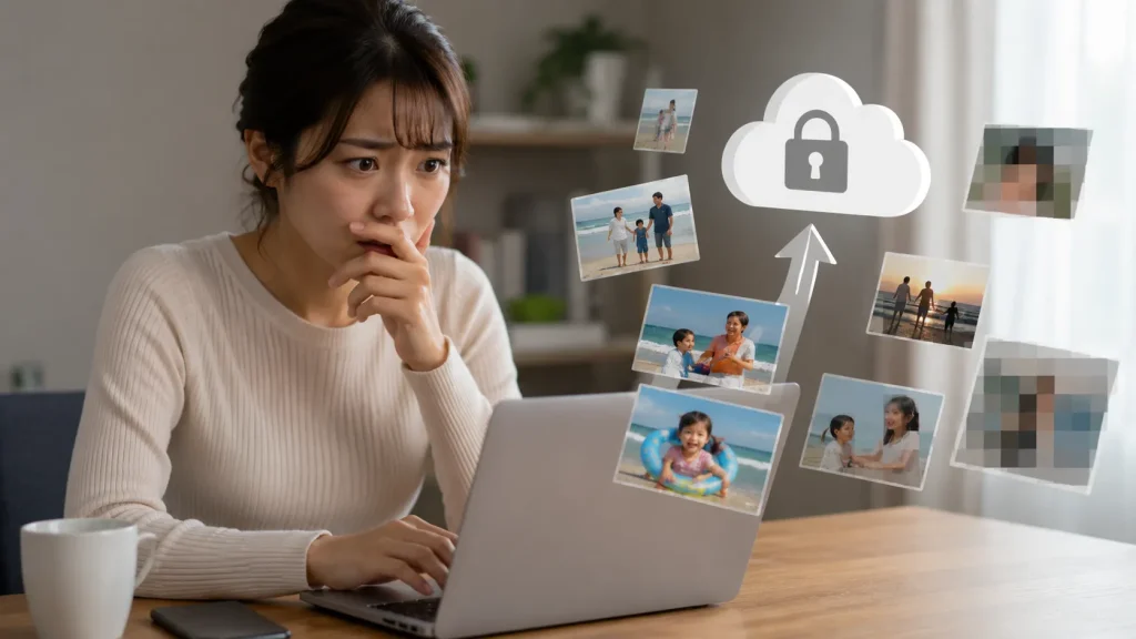 クラウドサービスへプライベートな写真をアップロードするリスク