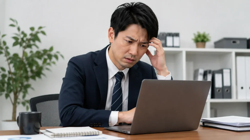 クラウド型の音声編集ツールに機密の会議音声をアップロードする際の情報漏洩リスクのイメージ